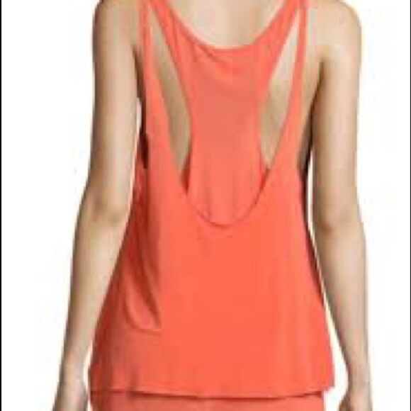 Free People Karmen Sleeveless Layer Tank Top Coral - Picture 15 of 15